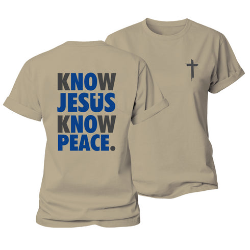 Women's Know Jesus Know Peace Cotton T-Shirt